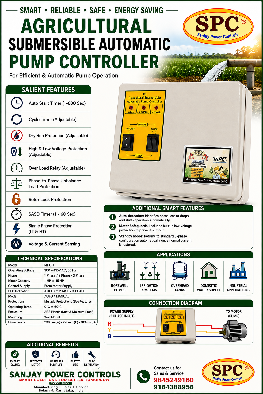 Agricultural Submersible Automatic Pump Controller feature poster